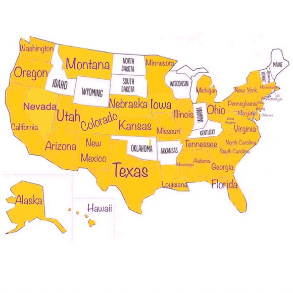 โค๏ธPut Your State On It!!! Map Goals! ๐บ๐ธโค๏ธ - Picture 1 of 1